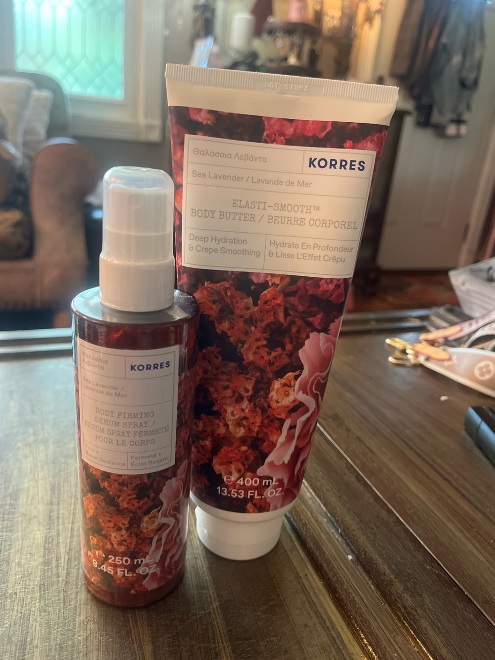 Korres bundle Sea Lavender Body Butter & Firming Spray Duo
